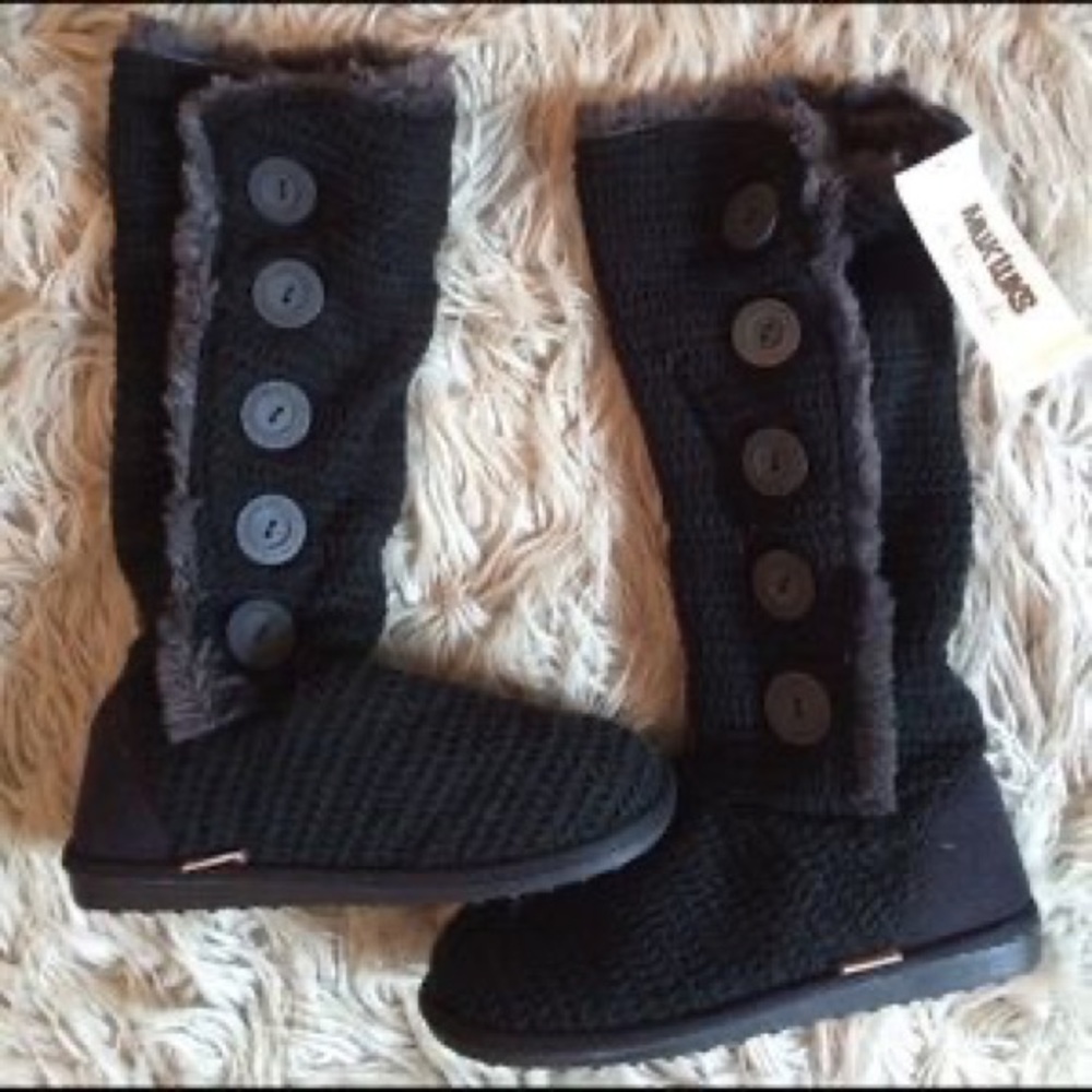 MUK LUKS A LA MODE TALL SWEATER BOOTS WARM COZY FALL WINTER